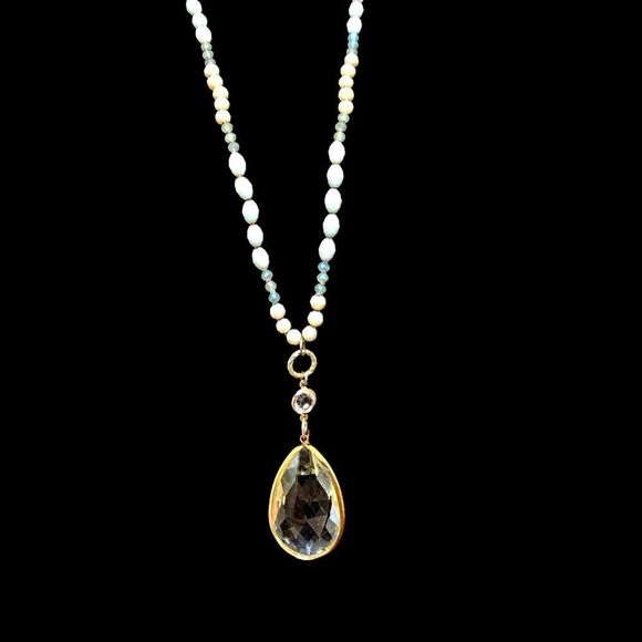 Handmade Beaded Long Necklace - Picture 1 of 7